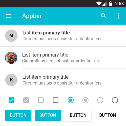Mobile Material Mockup