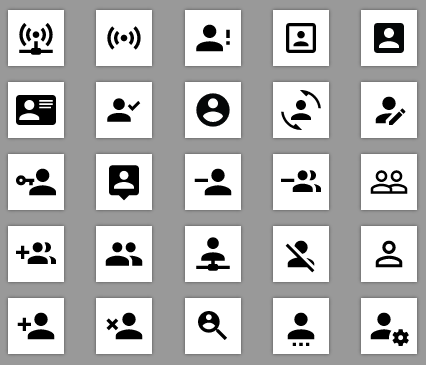 Community Material Vector Icons