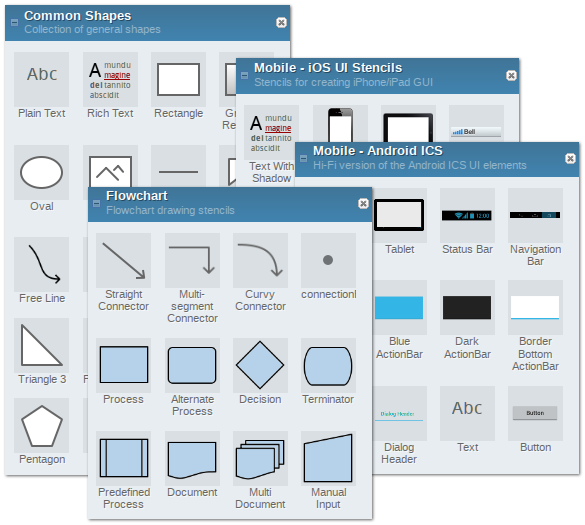 openoffice draw flow shapes